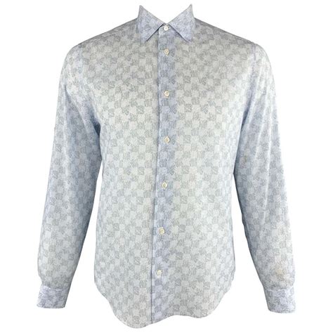 louis vuitton blue long sleeve shirt|Louis Vuitton dress shirt men's.